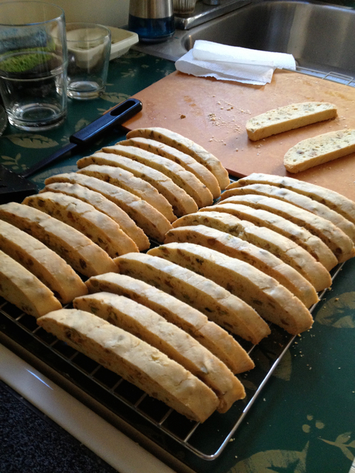 biscotti cooling